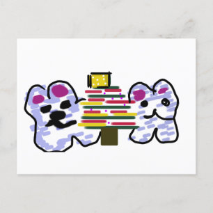 Postal Navidades de osos polares