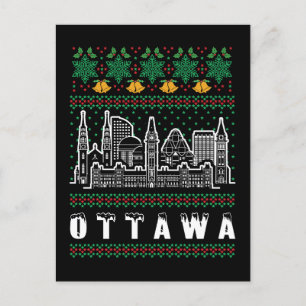 Postal Navidades de Ottawa Canada Ugly