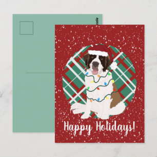 Postal Navidades de personalizable San Bernard