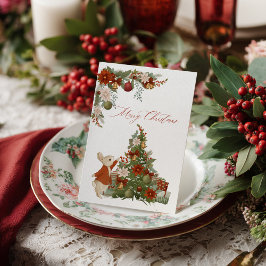 Postal Navidades de Peter Rabbit