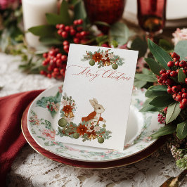 Postal Navidades de Peter Rabbit