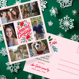 POSTAL NAVIDADES DE REUNIONES DE TEMPORADA PERSONALIZADO 