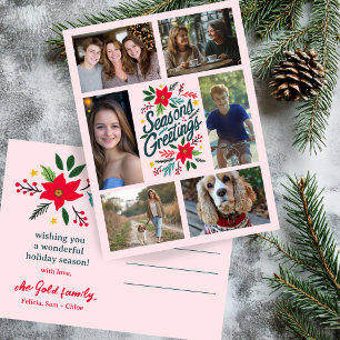 POSTAL NAVIDADES DE REUNIONES DE TEMPORADA PERSONALIZADO 