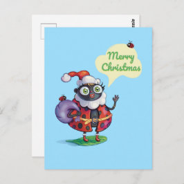 Postal Navidades de Santa Ladybug