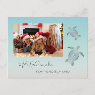 Postal Navidades de Sea Turtles Mele Kalikimaka   Nombre