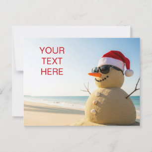 Postal Navidades de snowman