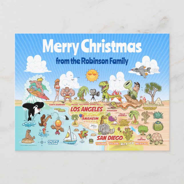 Postal Navidades de SoCal Personalizado (Anverso)