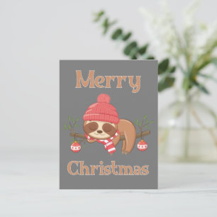 Postal Navidades de Sugar Cute Sloth
