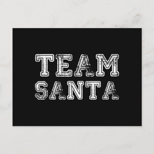 Postal Navidades de Team Santa Funny (Anverso)