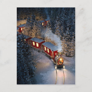 Postal navidades de trenes de vintage