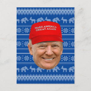 Postal NAVIDADES de TRUMP MAGA