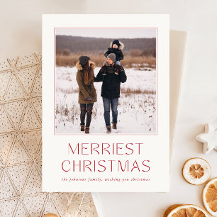 Postal Navidades de vacaciones familiares de Navidades má