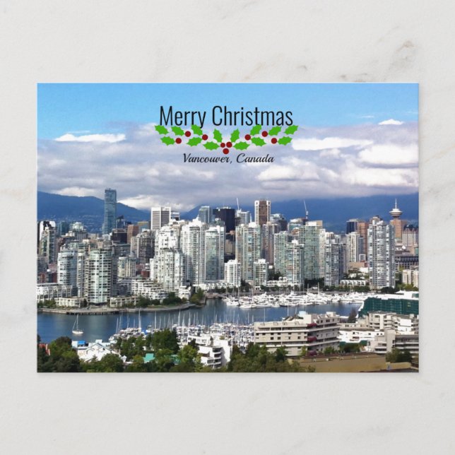 Postal Navidades de Vancouver Canada (Anverso)