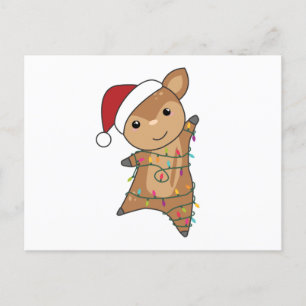 Postal Navidades de venados venados animan el invierno