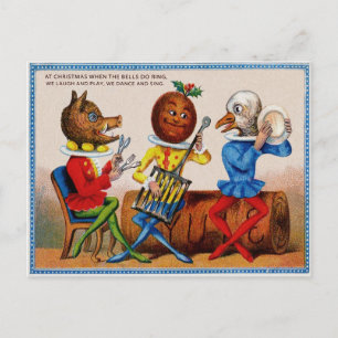 Postal Navidades de Victoria de época