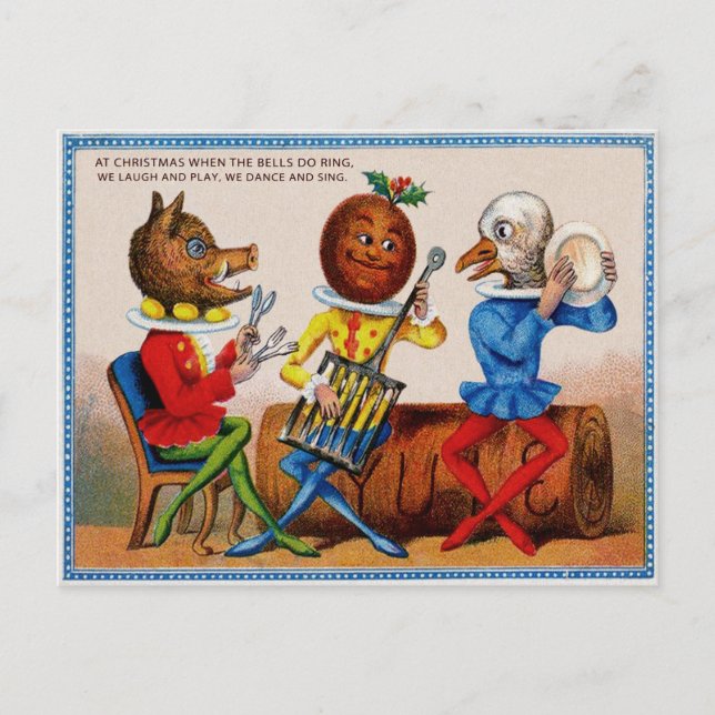 Postal Navidades de Victoria de época (Anverso)