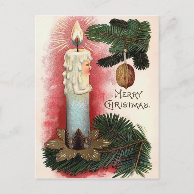 Postal Navidades de Victoria de época (Anverso)