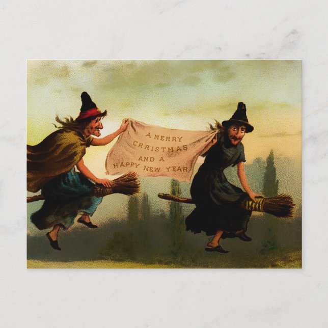 Postal Navidades de Victoria de época (Anverso)