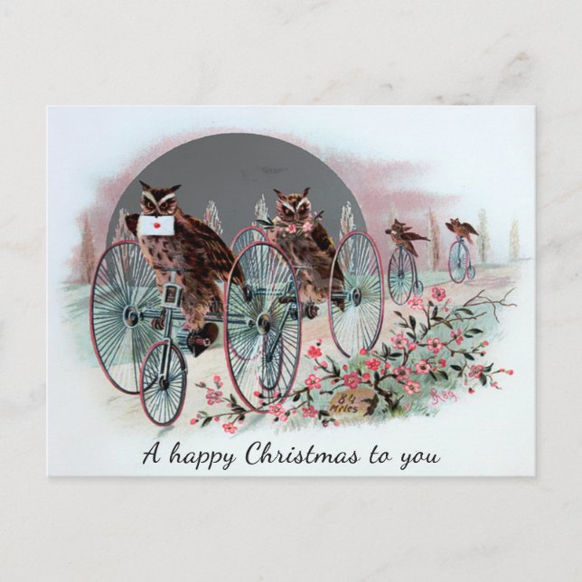 Postal Navidades de Victoria de época (Anverso)