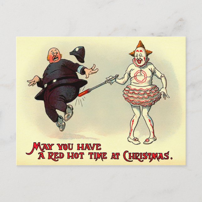 Postal Navidades de Victoria de época (Anverso)