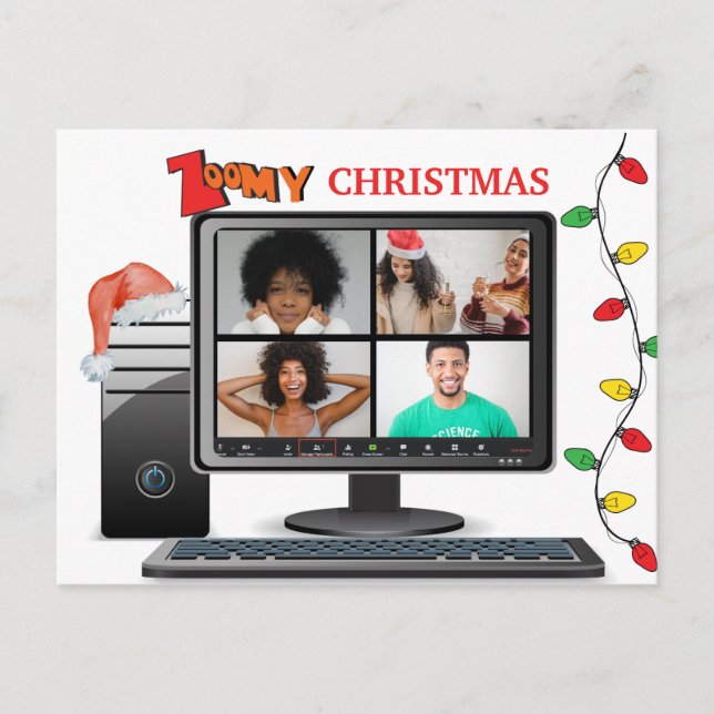 Postal Navidades de Zoomy llaman a conferencia de sátira  (Anverso)