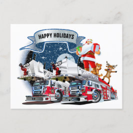 Postal Navidades del Departamento de Bomberos