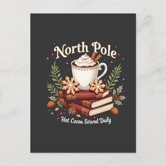 Postal Navidades del Merry Clucking Ropa Funny (Anverso)