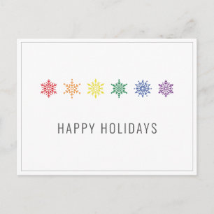 Postal Navidades del Orgullo Arcoiris
