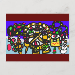 Postal Navidades del parque temático Gingerbread