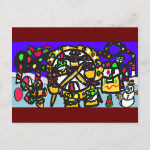 Postal Navidades del parque temático Gingerbread