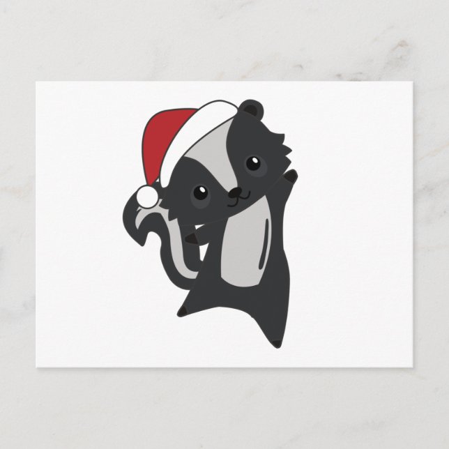 Postal Navidades del zorrillo desprecian a los animales d (Anverso)