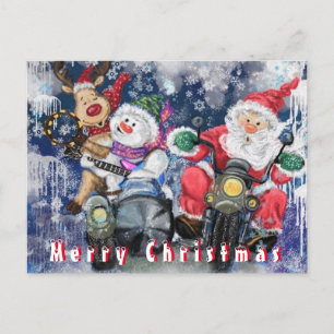 Postal Navidades divertidos con regalos Navidades felices