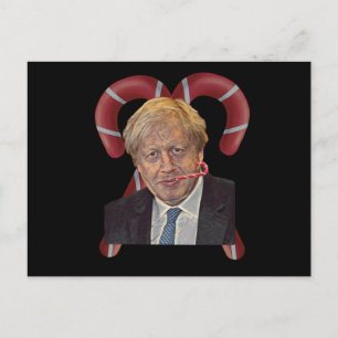 Postal Navidades divertidos de Boris Johnson