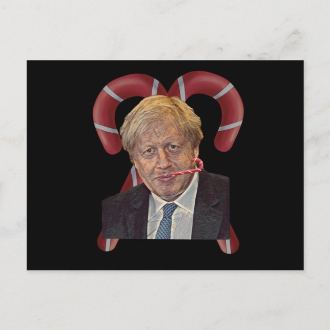 Postal Navidades divertidos de Boris Johnson (Anverso)