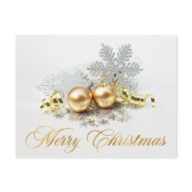 Navidades dorados balls Ornament Corporate Greetin