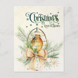 Postal Navidades El amor nace Juan 3:16