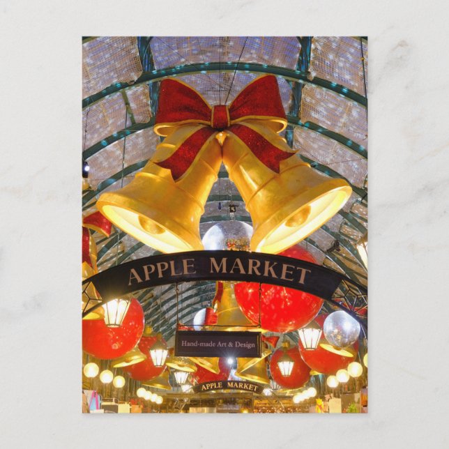 Postal Navidades en Covent Garden, Londres Reino Unido (Anverso)