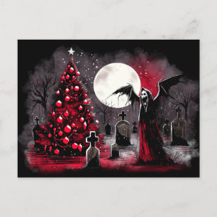 Postal Navidades en el cementerio
