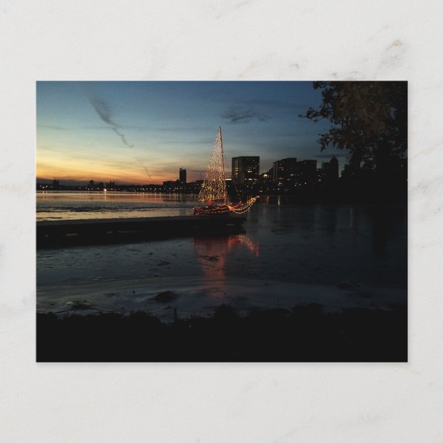 Postal Navidades en el feriado de Charles (Anverso)