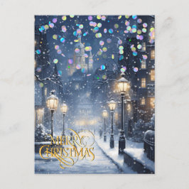 Postal Navidades en la ciudad.