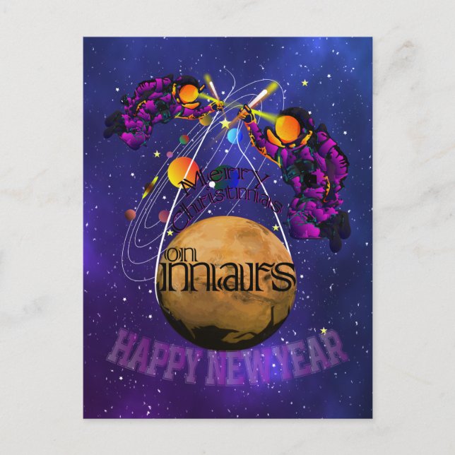 Postal Navidades en MARS (Anverso)