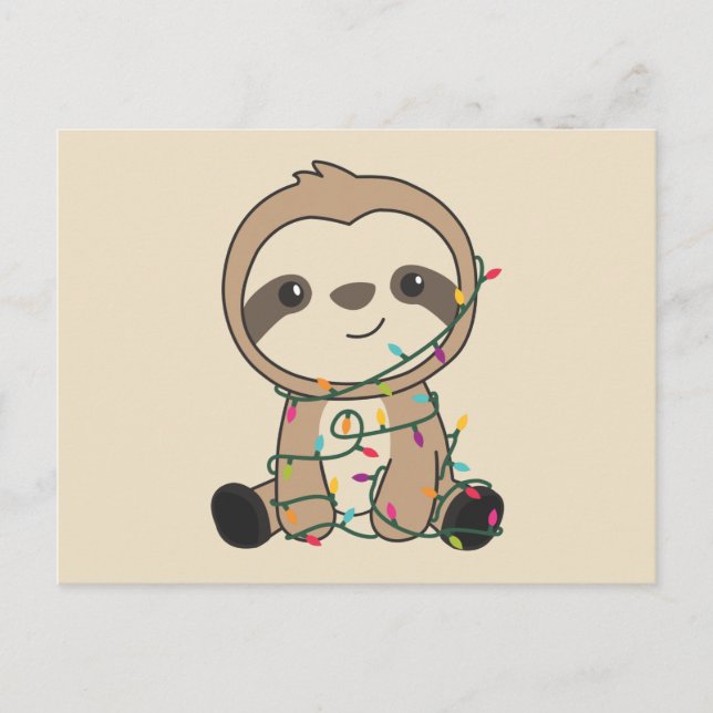 Postal Navidades eslovacos Nieve a los animales de invier (Anverso)