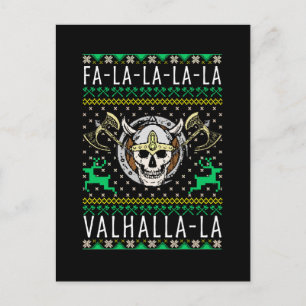 Postal Navidades Fa-La-La-La-Valhalla-La Viking