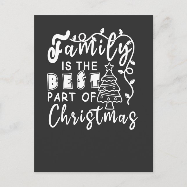 Postal Navidades familiares (Anverso)