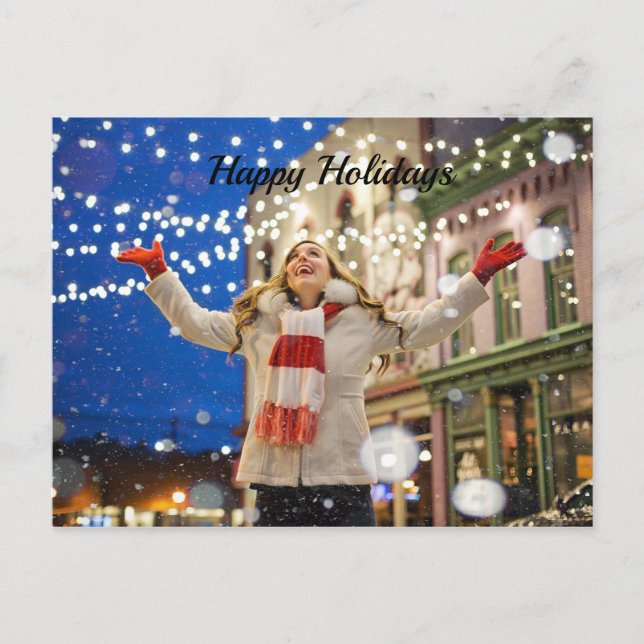 Postal Navidades felices (Anverso)