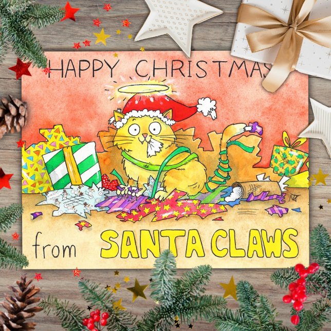 Postal Navidades felices de Santa Claw (Subido por el creador)