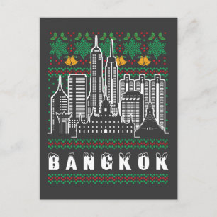 Postal Navidades feos de Bangkok Tailandia