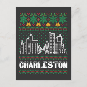 Postal Navidades feos de Charleston South Carolina