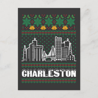 Postal Navidades feos de Charleston South Carolina
