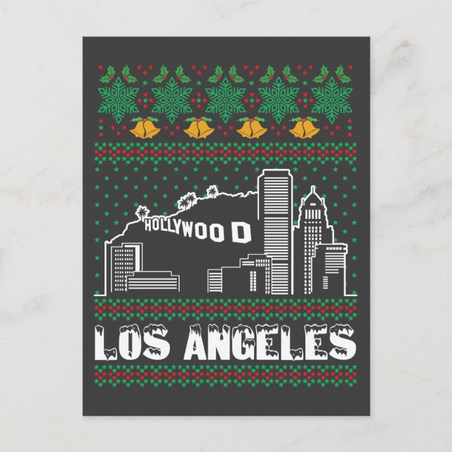 Postal Navidades feos de Los Ángeles (Anverso)